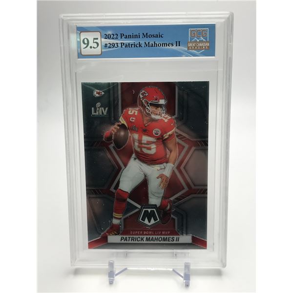 2022 PANINI MOSAIC NO. 293 PATRICK MAHOMES II GCG 9.5