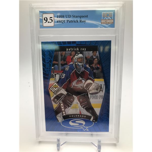 1998 UD STARQUEST 'BLUE' NO. SQ1 PATRICK ROY GCG 9.5