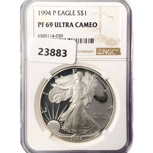 1994-P American Silver Eagle NGC PF69 UC