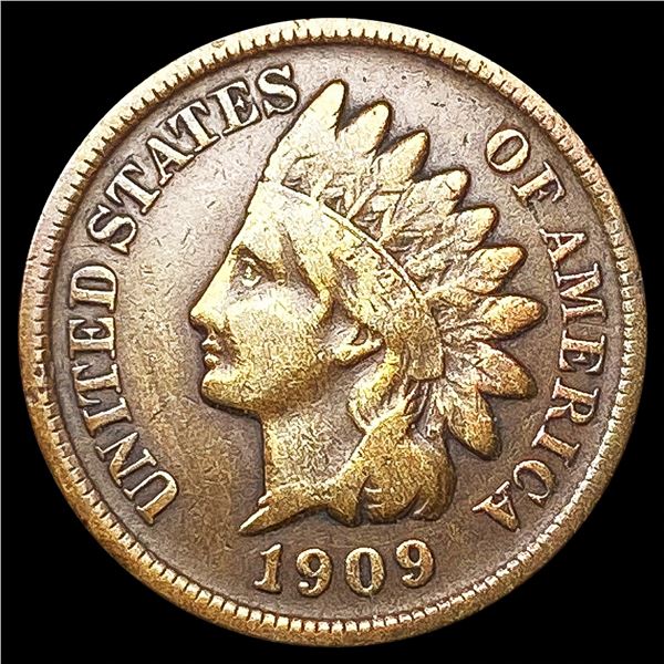 1909-S Indian Head Cent LIGHTLY CIRCULATED