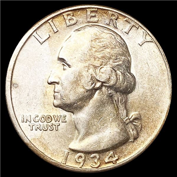 1934-D Washington Silver Quarter CLOSELY UNCIRCULA