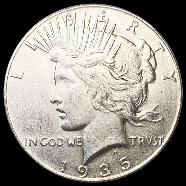 1935 Silver Peace Dollar CLOSELY UNCIRCULATED