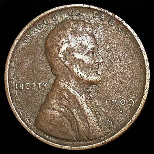 1909-S Wheat Cent LIGHTLY CIRCULATED