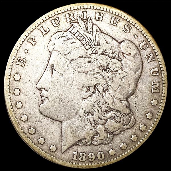1890-CC Morgan Silver Dollar LIGHTLY CIRCULATED
