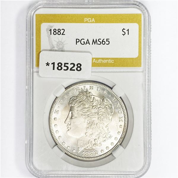 1882 Morgan Silver Dollar PGA MS65
