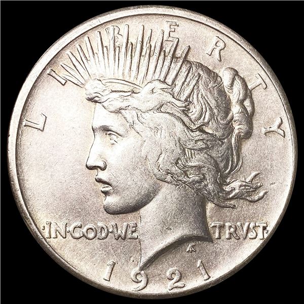 1921 Silver Peace Dollar ABOUT UNCIRCULATED