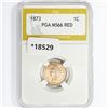Image 1 : 1873 Indian Head Cent PGA MS66 RED