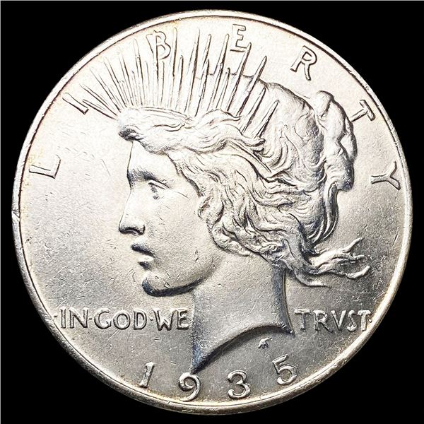 1935 Silver Peace Dollar CLOSELY UNCIRCULATED