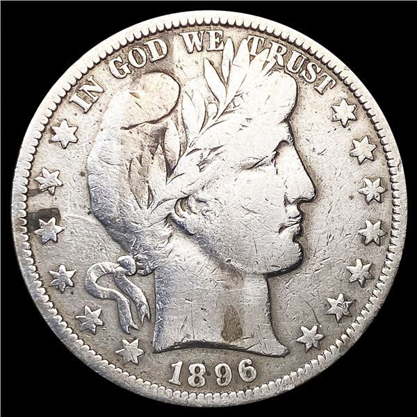 1896-O Barber Half Dollar NICELY CIRCULATED