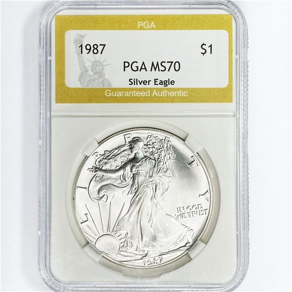 1987 American Silver Eagle PGA MS70