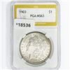 Image 1 : 1903 Morgan Silver Dollar PGA MS63