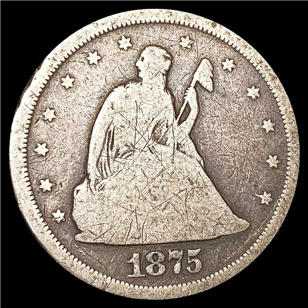 1875-S Twenty Cent Piece NICELY CIRCULATED