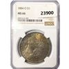 Image 1 : 1884-O Morgan Silver Dollar NGC MS66