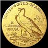 Image 2 : 1909 $2.50 Gold Quarter Eagle NICELY CIRCULATED