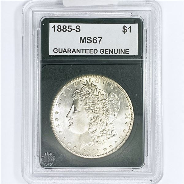 1885-S Morgan Silver Dollar GG MS67
