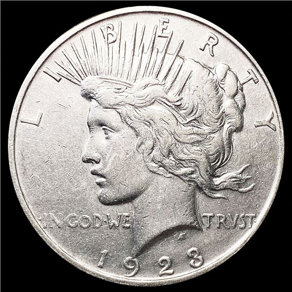 1923-D Silver Peace Dollar NEARLY UNCIRCULATED