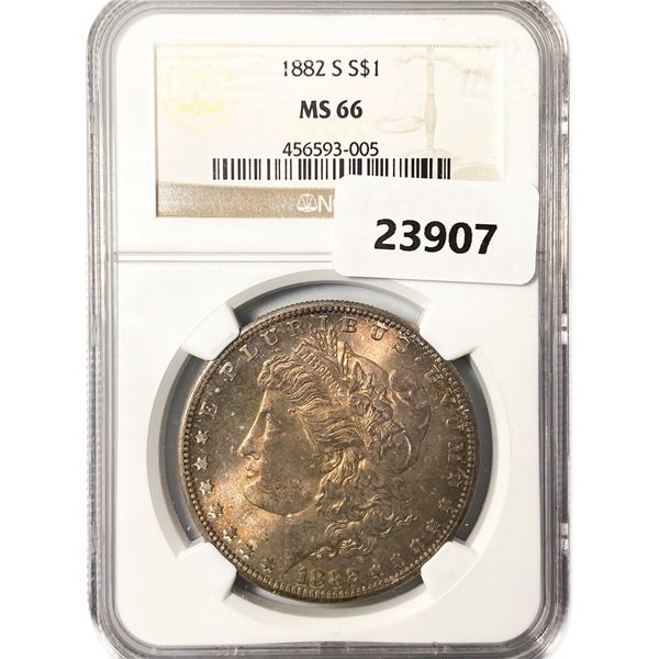 1882-S Morgan Silver Dollar NGC MS66