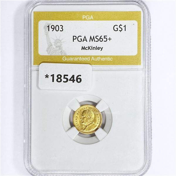 1903 McKinley Rare Gold Dollar PGA MS65+
