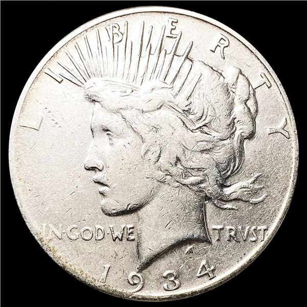 1934-S Silver Peace Dollar LIGHTLY CIRCULATED