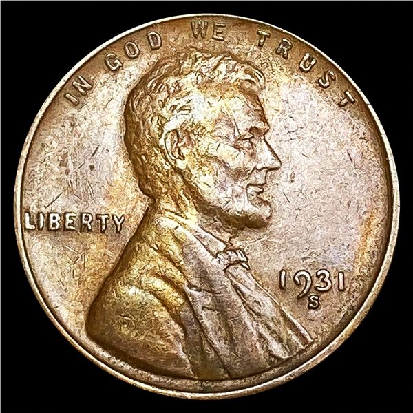 1931-S Wheat Cent CLOSELY UNCIRCULATED