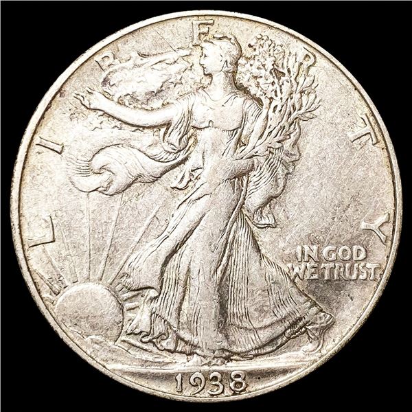 1938-D Walking Liberty Half Dollar LIGHTLY CIRCULA