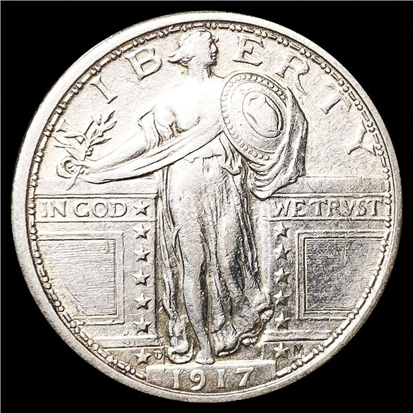 1917-D Standing Liberty Quarter CLOSELY UNCIRCULAT