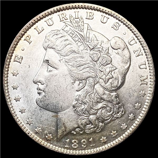 1891 Morgan Silver Dollar CLOSELY UNCIRCULATED