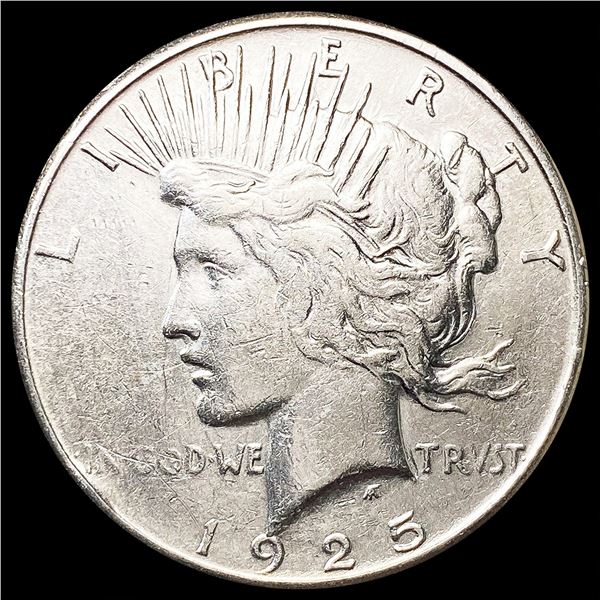 1925-S Silver Peace Dollar LIGHTLY CIRCULATED