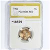 Image 1 : 1902 Indian Head Cent PGA MS66 RED