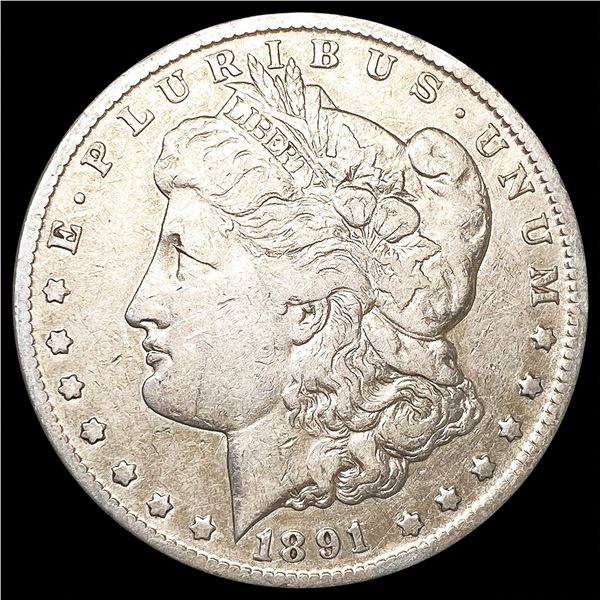 1891-CC Morgan Silver Dollar NEARLY UNCIRCULATED