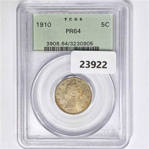 1910 Liberty Victory Nickel PCGS PR64