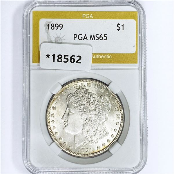 1899 Morgan Silver Dollar PGA MS65