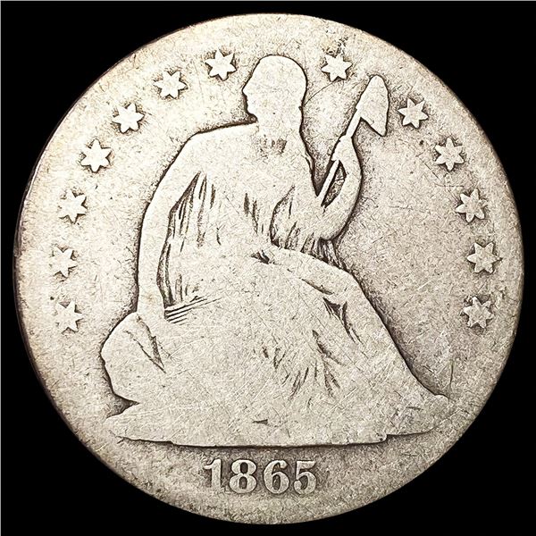 1865-S Seated Liberty Half Dollar NICELY CIRCULATE
