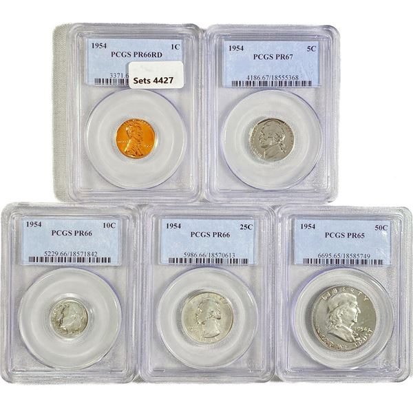 1954 US Proof Set (5 Coins) PCGS