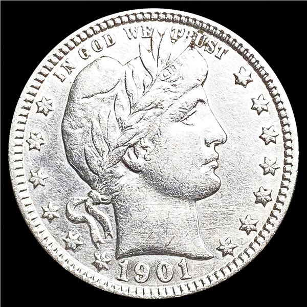 1901 Barber Quarter CLOSELY UNCIRCULATED