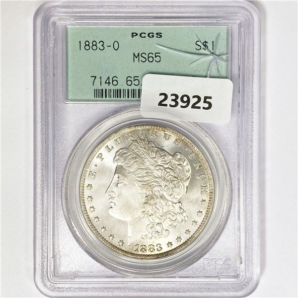 1883-O Morgan Silver Dollar PCGS MS65