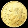 Image 1 : 1919 Mexico .1206oz Gold 5 Pesos CLOSELY UNCIRCULA