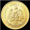 Image 2 : 1919 Mexico .1206oz Gold 5 Pesos CLOSELY UNCIRCULA