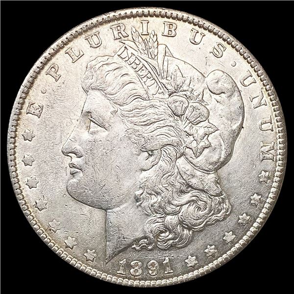1891 Morgan Silver Dollar CLOSELY UNCIRCULATED
