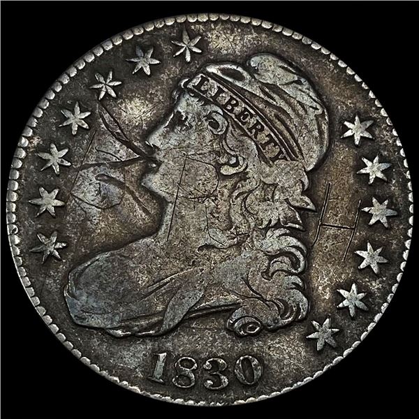 1830 Capped Bust Half Dollar NICELY CIRCULATED