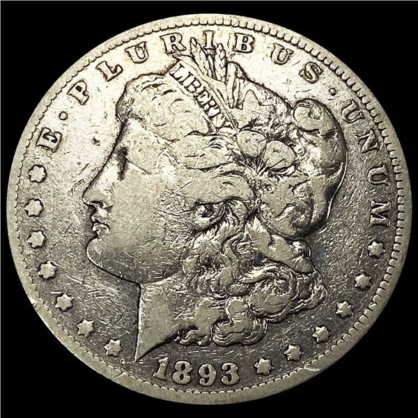 1893-CC Morgan Silver Dollar LIGHTLY CIRCULATED