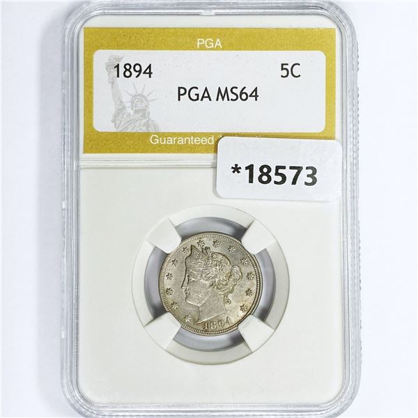 1894 Liberty Victory Nickel PGA MS64