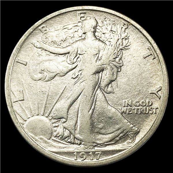 1917-S Walking Liberty Half Dollar LIGHTLY CIRCULA
