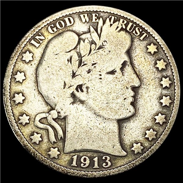 1913 Barber Half Dollar NICELY CIRCULATED