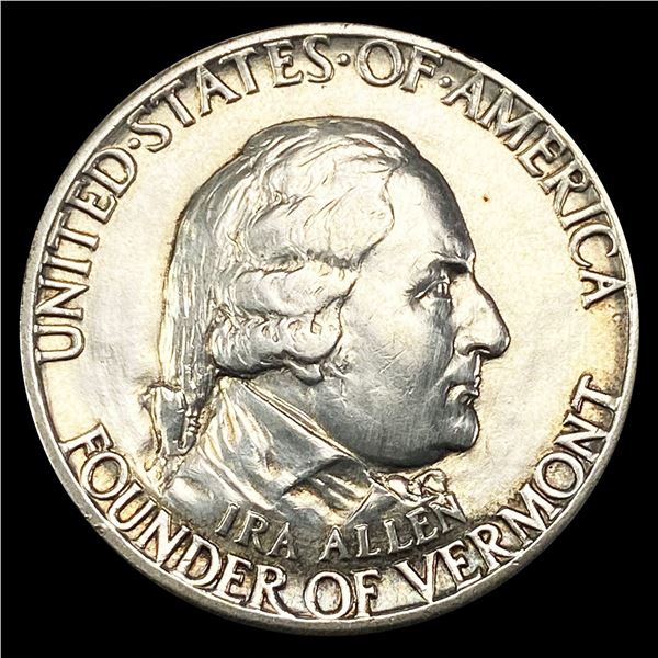 1927 Vermont Half Dollar NEARLY UNCIRCULATED