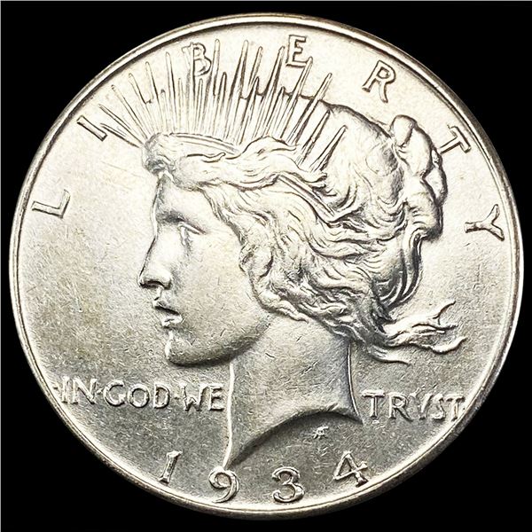 1934 Silver Peace Dollar CLOSELY UNCIRCULATED