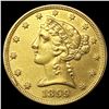 Image 1 : 1899-S $5 Gold Half Eagle CLOSELY UNCIRCULATED