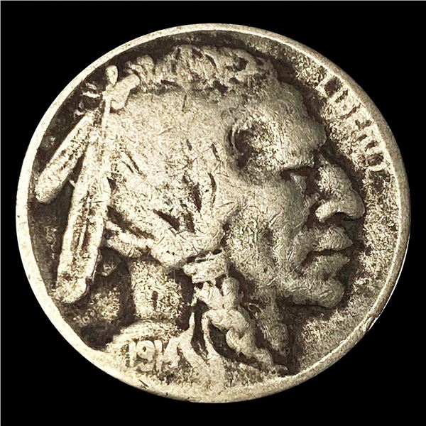 1914-D Buffalo Nickel NICELY CIRCULATED