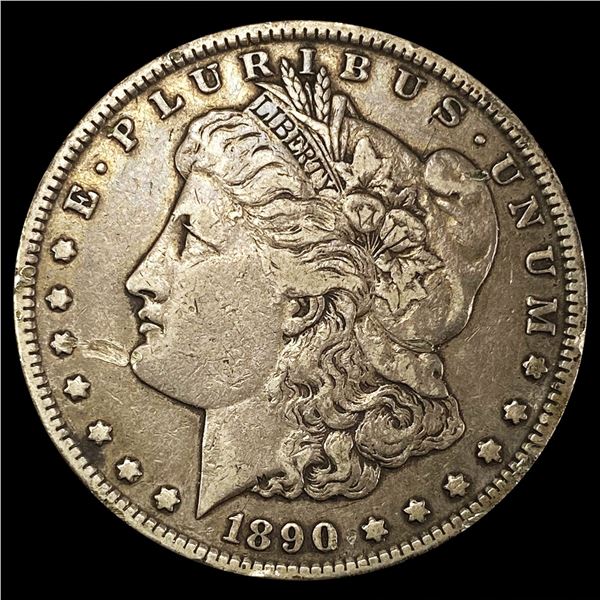 1890-CC Morgan Silver Dollar LIGHTLY CIRCULATED