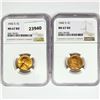 Image 1 : 1942-S Set (2) Wheat Cent NGC MS67 RD